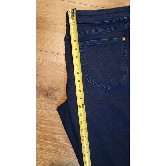 NWT Anthropologie Pilcro Jeans "The Icon" Women's Sz 34 Stretch Dark Blue - Picture 12 of 13
